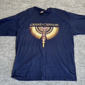 Vintage Sportex tshirt Grand Canyon Navajo Print Blue XLarge